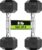 Hex Dumbbell Set, 2.5-65 lb Rubber Encased Exercise & Fitness Dumbbells, Weights Dumbbells Set of 2, Hand Weight for Strength Training