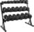 Fitvids Rubber Coated Hex Dumbbell Weight Set and Storage Rack, 100LB or 150LB or 200LB​ Sets, 5-20 lbs or 5-25 lbs or 10-30 lbs Pairs