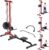 2 in 1 Rowing & Cable Machine, LAT Pull Down with Adjustable Weight and Seat, High and Low Pulley Station, LAT Bar and Cable Bar Multi-Function Compact Rowing Machine for Home Gym