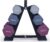 Dumbbell Set with Rack – Neoprene Coated Weights – Hex Color Coded Dumbell Pairs 1-20 LBs