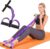 Pedal Resistance Band with Handle, 6-Tube Elastic Foot Pedal Resistance Band, Natural Rubber Ankle Puller Sit-up Exercise, Multifunction Fitness Band for Abdomen, Waist, Arm, Leg Stretching Training