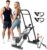 OVER SELF Stair Stepper with Handlebar for Full-Body Workout, Vertical Compact Cardio Climber Exercise Machine for Home Gym, Steppers for Exercise at Home, 220lbs Weight Capacity (Upgraded Black)