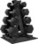 Fitvids Rubber Coated Hex Dumbbell Set with Storage Rack, 100/150/200/550 LB Hand Weight Set with Anti-Slip Grip for Home Gym