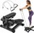 NAYSAYE Stepper for Exercise, Mini Stair Stair Stepper with 300LBS Loading Capacity, Fitness Stepper with LED Smart Display and Resistance Bands for Home Apartment