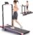 Folding Treadmill with Incline,4 in 1 Foldable Walking Pad with Handle Bar,Under Desk Treadmill for Home Office,Walking Pad 350LBS Weight Capacity/Dual Control/LED Display