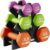 HolaHatha Neoprene Dumbbell Weights Set w/Rack, Home Gym Equipment – Portable Weighted Exercise Dumbbells for Fitness, Training, and Lifting Workouts