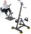 Foldable Arm and Leg Exercise Bike for Seniors – 16″ W×16″ D×38″ H Folding Pedal Exerciser with Adjustable Resistance, Knee & Foot Stroke Therapy for Adults, with Shock Absorbing Suckers, Dark Grey