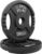 Olympic 2-Inch Cast Iron Plate Weight Plate for Strength Training and Weightlifting, Two Hole Style, 25LB Pair