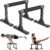 12″ Wooden Parallel Bar and Dip Bar with Non-Slip Handles, Rock-Free Fitness Equipment for Handstands, L-Sits, Gymnastics and Strength Training for Home Gym, 600lbs Capacity