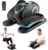 Under Desk Elliptical Machine, Ellipse Leg Exerciser for Seniors, Seated Pedal Exerciser with Resistance Bands Non Slip Mat, Remote Control, 12 Adjustable Speeds for Home, Seniors, Adults