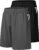 2 Pack Mens Gym Basketball Shorts – Athletic Black Workout Quick Dry Shorts with Pockets for Casual Running