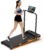 6% Incline Walking Pad with Handle Bar,Compact and Foldable Treadmill for Home and Office,2.5 HP Quiet Under Desk Treadmill with 300lbs Capacity,Big Led Display and Double Deck Cushioning