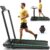 Under Desk Treadmill With Incline, 300lbs Walking Pad With Handle Bar & Remote Control, 2.5HP Folding for Home/Office, Installation-Free Jogging Running Electric Machine
