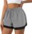 Women’s 2 in 1 Running Shorts for Gym Yoga Workout Athletic Shorts High-Waisted Shorts with Liner Pockets