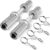 Uboway 16″/20″ Olympic Dumbbell Handles: Loadable Dumbbell Bars, Heavy Duty Weightlifting Handles, Compatible with 2″ Olympic Weight Plate, Ideal for Home Gym Strength Training, Bonus 4 Spring Collars