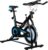 Soozier Exercise Bike, Stationary Bike for Home, Indoor Cycling Bike, Adjustable Workout Bike with Comfortable Seat Cushion and LCD Monitor