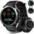 Military Smart Watches for Men (Answer/Make Calls), 1.39″ HD Fitness Watches, Heart Rate/Sleep Monitor, 110+ Sports Modes Watch for Men, Waterproof Watch, 30Day, Watches for Android/iPhone, Black