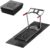 HAPBEAR Treadmill Mat – 68″x24″x1/5″ Thick Non-Slip Foldable Exercise Equipment Mat for Walking Pad, Weight Bench & Treadmill – Shock Absorbing Floor Protector for Home Gym, Carpet & Hardwood Floors