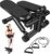 Hydraulic Fitness Stepper with LCD Monitor – Mini Stepper with 300LBS Loading Capacity and Resistance Bands