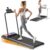 Walking Pad Treadmill with 8% Adjustable Incline and Removable Handle Bar, Compact Under Desk Treadmills for Home Small with APP Sync, Remote Control and LED Display, 2.5HP