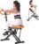 SogesHome Squat Machine Rowing Machines for Home Foldable, Fitness Rowing Machine Row and Ride Squat Machine with Adjustable 2 Resistance Bands for Workout Exercise, 330 lbs Weight Capacity