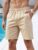 Men’s Casual Shorts Elastic Waist with Pockets for Gym Running Sports