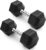 PAPABABE HEX Dumbbell Set 2.5-125lb, Rubber Encased Home Gym Dumbbells, Exercise & Fitness Weights Dumbbells for Women & Men, Hand Weight for Strength Training