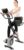 TOUSAINS Folding Exercise Bike, 8-Level Adjustable Magnetic Resistance, Portable X-Bike with Comfortable Seat Backrest, 264LB Capacity for Home Use, Compact & Foldable for Easy Storage