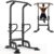 SogesHome Power Tower 11 Height Adjustable Pull Up Bar and Dip Station Multi-Function Strength Training Fitness Equipment for Home Office Gym