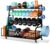 XL Dumbbell Rack Weight Stand – Adjustable Weight Rack for Dumbbells, Home Gym Storage Rack for Kettlebell, Balls,Yoga Mat Storage Holder, Workout Equipment Storage Organizer With Wheels