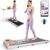 DeerRun Walking Pad 2 in 1 Under Desk Treadmill, 2.5HP Low Noise Walking Pad Running Jogging Machine with Remote Control for Home Office, Lightweight Portable Desk Treadmill Installation Free
