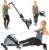 Vive Rowing Machine – Magnetic Row Equipment – Foldable Exercise Workout Rower for Women and Men – at Home Seated Indoor Fitness Device – Portable with Digital Monitor and Adjustable Resistances
