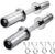 16″ Olympic Dumbbell Handle Pair – Solid Adjustable Dumbbell Bars With Spring Collars 2” Can Load(150LB/350LB), Suitable For Home Gym Exercise