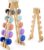 Collingmill 5 Tier A Frame Dumbbell Rack Stand, 200 Lbs Capacity Wooden Weight Organizer for Women Home Gym, Compact Birch Plywood Storage for Dumbbells Workout Equipment
