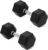 Fitvids Hex Dumbbells Rubber Coated Hand Weights for Exercises and Fitness Home Gym, 5-50 LB Pair