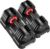 Adjustable Dumbbell Set of 2, 50LBS/100LBS Weights Dumbbell Set with Storage Box, 25lbs/50lbs Pair Adjustable Weights with Anti-slip Silicone Grip, 5-in-1/10-in-1 Quick-Lock Hand Weight Set For Home Gym Suit both Men and Women