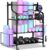 Mythinglogic Yoga Mat Storage Racks,Home Gym Storage Rack for Dumbbells Kettlebells Foam Roller, Yoga Strap and Resistance Bands, Workout Equipment Storage Organizer With Hooks and Wheels