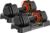 Adjustable Dumbbell Set of 2, 25LBS Pair Free Weights Dumbbells Set, Fast Adjust Dumbbell Weight Set with Anti-Slip Handle and Tray for Home Gym Strength Training Equipment