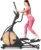 FEIERDUN Elliptical Machine, Cross Trainer for Home Use with Hyper-Quiet Electromagnetic Front Driving System, 32 Resistance Levels, 20IN Stride, 400LBS Weight Capacity, Black