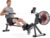 Sunny Health & Fitness Premium Smart Air & Magnetic Resistance Rowing Machine, Foldable Long Silding Rail Exercise Rower for Home Training, Free SunnyFit App Connection