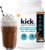 Kick Whey Protein Powder, Chocolate Flavor, 25 G Protein Gluten Free Workout Supplement with Amino Acids to Support Fitness Goals & Gut Health, No Added Sugar, No Artificial Flavor, 16 Servings