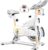 Exercise Bikes for Home,Foldable Bike with Adjustable Friction,Brake Pad Resistance Silent Belt Drive,350lbs/300lbs Weight Capacity &Upgraded Version Seat for Home Cardio&Weight Loss(QM-530W)