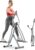 Sunny Health & Fitness Smart Air Walk Elliptical, Foldable Machine w/ 30-INCH Stride, Cardio Cross Trainer Glider for Home Exercise, Free SunnyFit App Bluetooth Link, Optional Adjustable Resistance