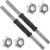 A2ZCARE Standard Dumbbell Handles, 1 inch Dumbbell Handles, Adjustable Dumbbells Handles 1 inch Pair Fit Weight Plate 1 inch – Multiple Options 14 to 24 inch