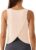 Quenteen Workout Tops for Women V Neck Cropped Open Back Sleeveless Tank Tops Gym Athletic Yoga Shirts