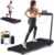 WELLFIT 10% Incline Walking Pad, 3HP 4MPH/7.6MPH 265/350 lb+ Capacity Treadmills for Home, Wide Running Area Treadmill with Mute Remote, APP and Console Control for Small Space, No Assemble