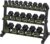 Hex Dumbbell Sets with Rack, 290-840 lb Rubber Encased Exercise & Fitness Dumbbells Set, Hand Weight for Strength Training, Weight Dumbbells