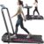 Folding 3 in 1 Walking Pad Treadmill with Handle Bar & Incline, 300 lb Capacity, Portable Under Desk Treadmill for Home Small Spaces Office