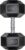 LIFERUN Single Dumbbell Rubber Coated Cast Iron Hex Black Dumbbell Free Weights, 30-85lb