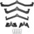 VEVOR LAT Pulldown Attachments, Cable Machine Rowing T-bar V-bar Tricep Pull Down Bar, Back Strength Training Rubber Coated Handle Grip, Bicep Curl Tricep LAT Pulldown Bar for Home Gym Fitness